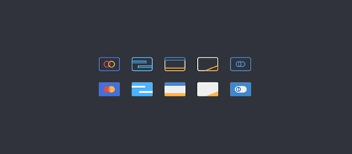 10 Credit Card Payment Icons Set