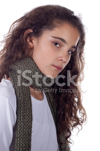 Girl with scarf