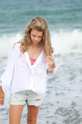 Beautiful Girl on the Beach