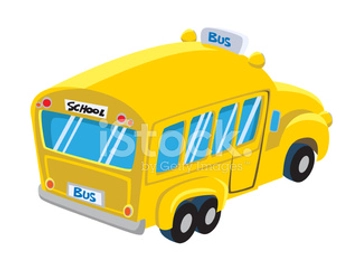 Rear View School Bus