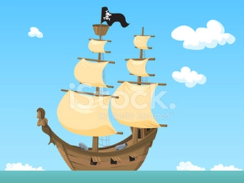 Pirate Ship Sailing