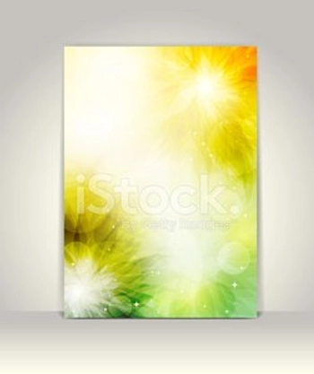 Business brochure template, abstract colorful design