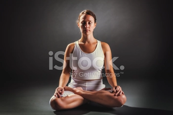 Woman practicing yoga