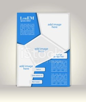 Flyer, brochure or magazine cover template