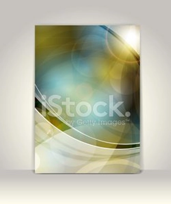 Flyer or brochure template, abstract colorful design