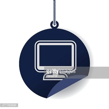 computer badges vector