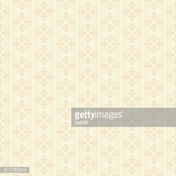 Vintage Pattern Wallpaper for Your Design Beige