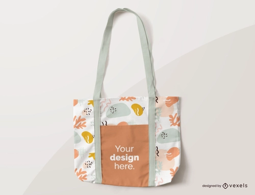 Abstract Tote Bag Mockup