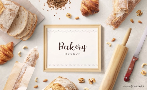 BakeFrame Mockup Composition