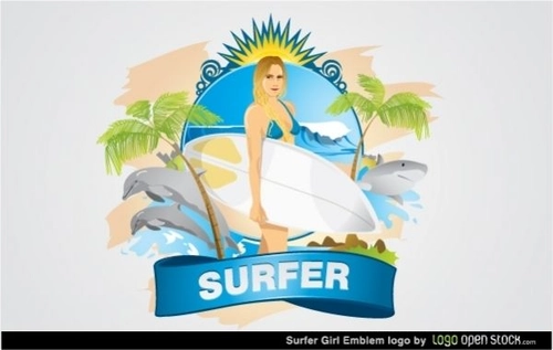 Beach Babe Surf Logo