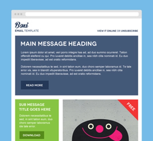 Boxi Email PSD Theme