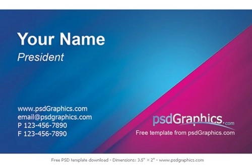 Business card template design