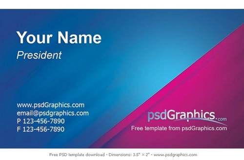 Business card template design