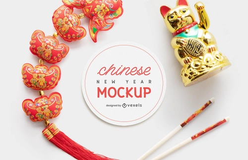 Chinese New Year Mockup