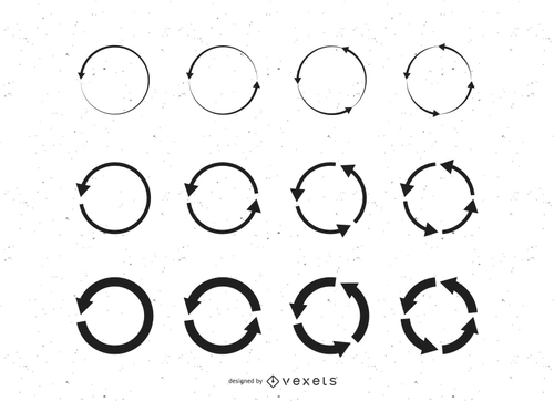 Circular Arrow Recycle Set