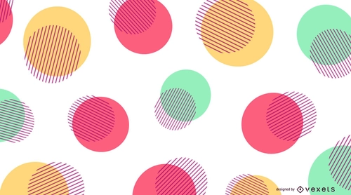 Colorful Dot Circles Background