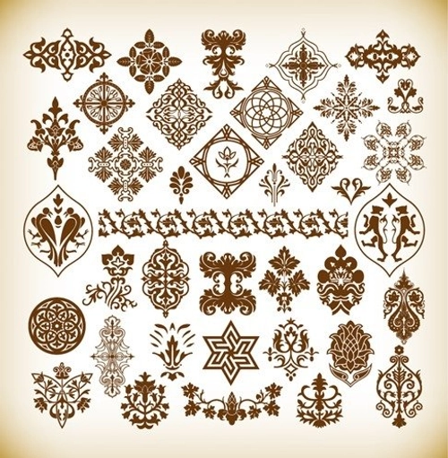 Decorative Pattern Elements Vector Collection