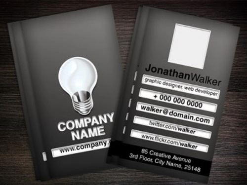 Designer or web developer Business card