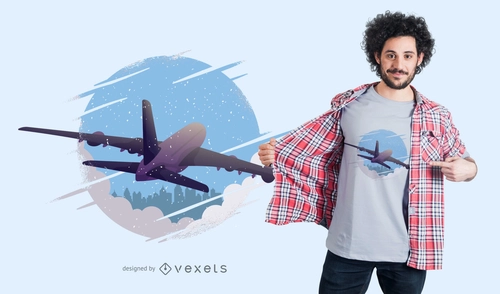 Flight Tee Graphic Illustration