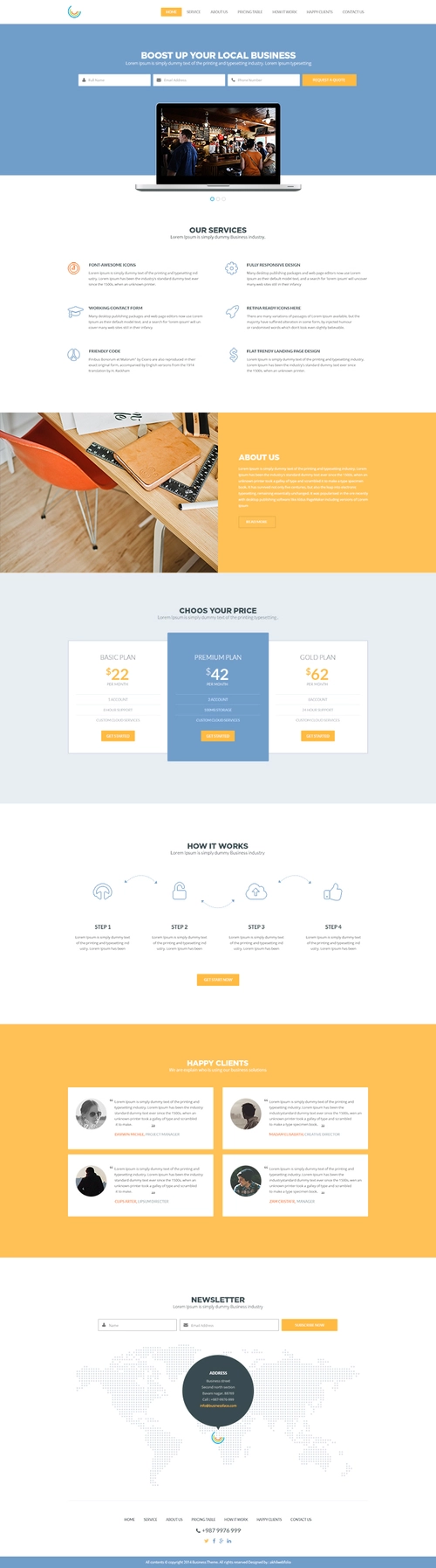 Free Business Theme PSD