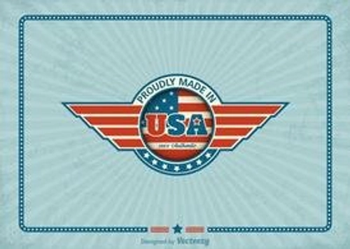 Free Made In USA Retro Vector Label