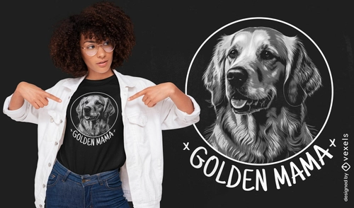 GoldenRetrieverMomTeeDesign