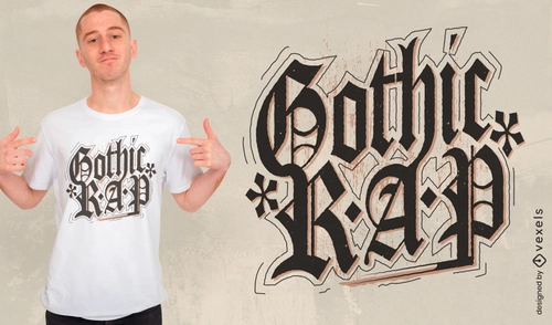 Gothic Rap Tee Design