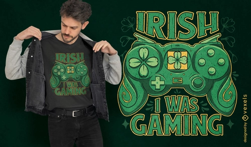 Irish Gaming Tee with Joystick