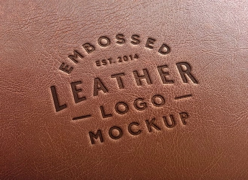 Leather Stamping Logo MockUp #2