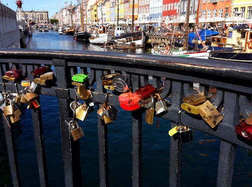 Locks of Love on the bridge.