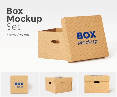 Mockup Box Handle Set