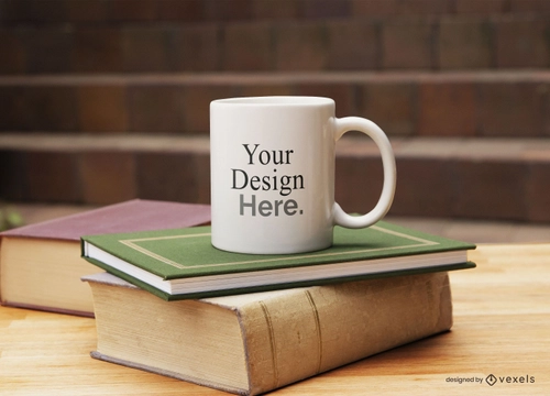 Mug Cup Book Mockup