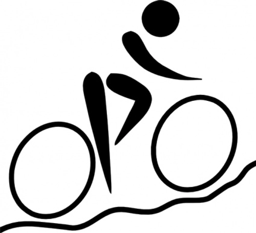 Olympic Sports Cycling Mountain Biking Pictogram