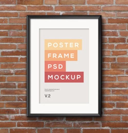 Poster Frame PSD MockUp #2