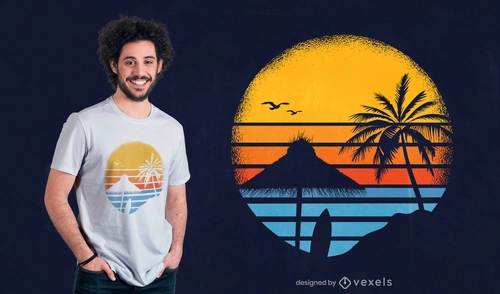 Retro Ibiza Sunset Tee