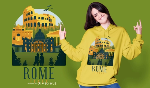 Rome City Tee: Landmark Italia