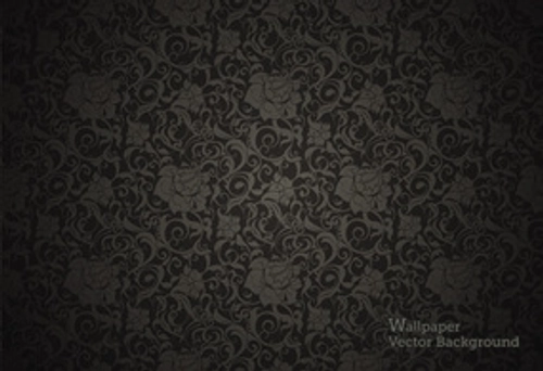 Seamless Wallpaper Pattern Black