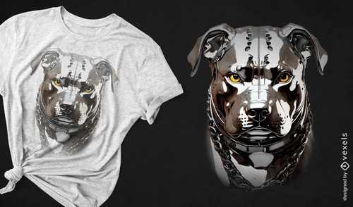 Shiny canine tee design