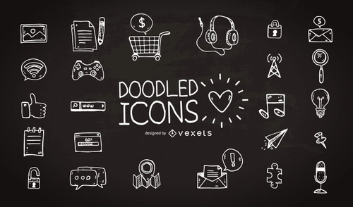 Social Doodle Icons