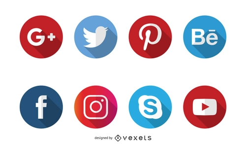 "Social Media Shadow Icons"