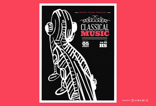 String classic music poster