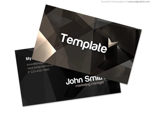 Stylish business card template (PSD)