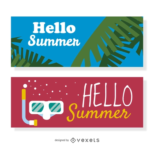 Sunny Beach Scene Vector