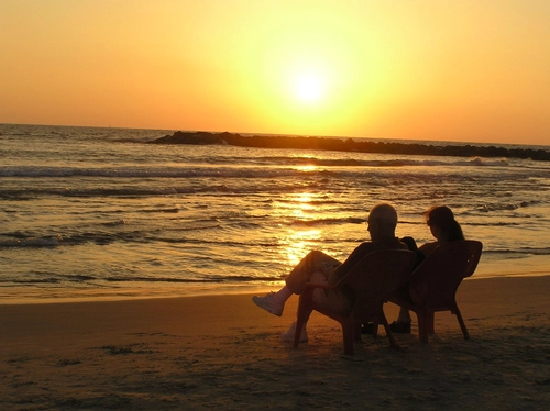 sunset couple