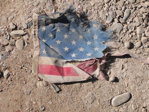 Tattered American Flag