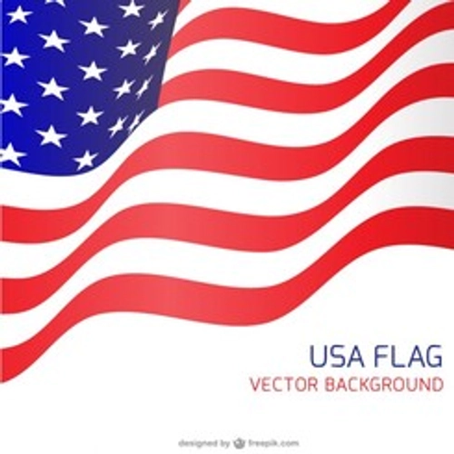 USA flag waving backgound