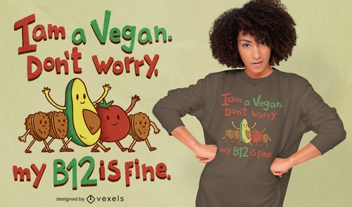 Vegan T-Shirt Food Design