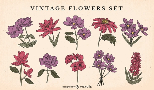 Vintage Floral Nature Roses