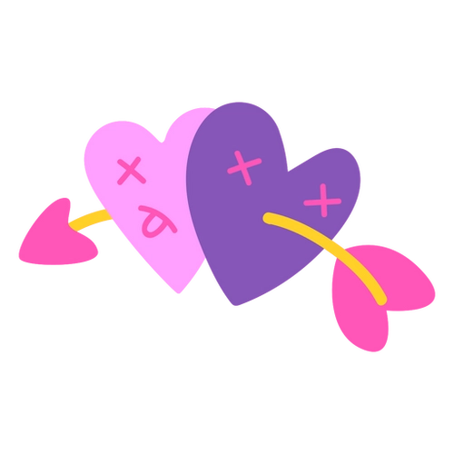 Anti-Love Arrow Heart PNG