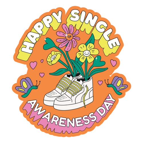 Anti-Love Floral Quote PNG